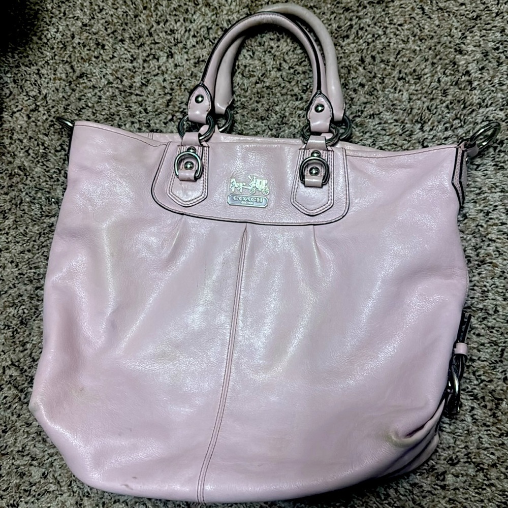 [Authentic] Coach Madison Julianne Crossbody Bag - Leather Light Lilac